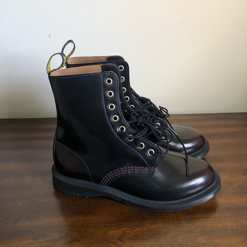Dr. Martens Women's Black Cherry Combat Boots